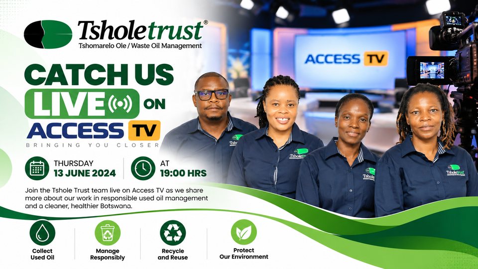Catch us live on Access TV at 1900hrs. 13/06/24