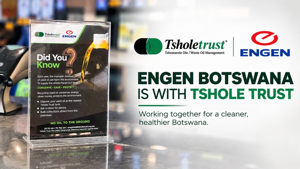 Engen Botswana is with Tshole Trust.